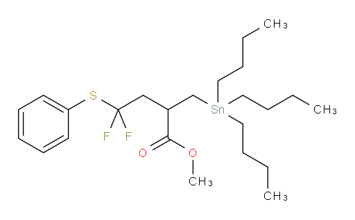 甲基 4,4-二氟-4-(苯基硫基)-2-((三丁基锡基)甲基)丁酸酯