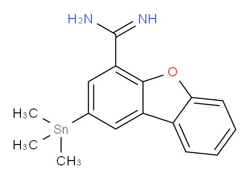 2-(三甲基锡基)二苯并[b,d]呋喃-4-甲脒