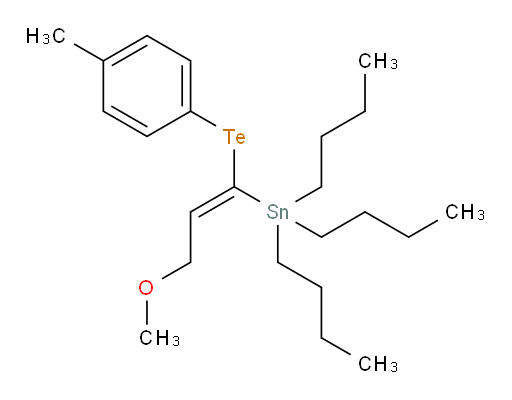 (E)-三丁基(3-甲氧基-1-(对甲苯基tellanyl)丙烯-1-基)锡烷