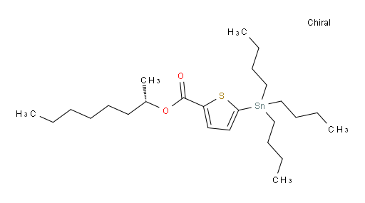 (S)-辛-2-基 5-(三丁基锡基)噻吩-2-甲酸酯