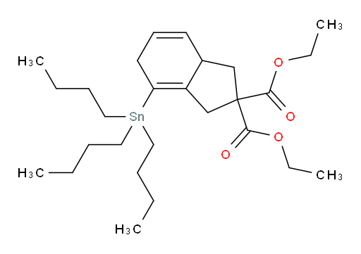 二乙基 4-(三丁基锡基)-5,7a-二氢-1H-茚-2,2(3H)-二甲酸酯