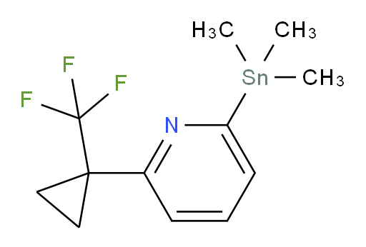 2-(1-(trifluoromethyl)cyclopropyl)-6-(trimethylstannyl)pyridine