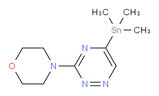 4-(5-(trimethylstannyl)-1,2,4-triazin-3-yl)morpholine