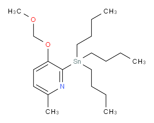 3-(methoxymethoxy)-6-methyl-2-(tributylstannyl)pyridine