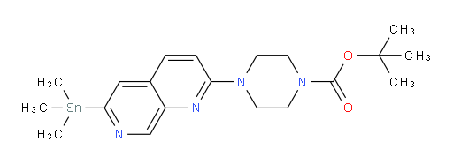 tert-butyl 4-(6-(trimethylstannyl)-1,7-naphthyridin-2-yl)piperazine-1-carboxylate