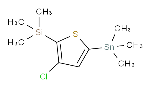 (3-chloro-5-(trimethylstannyl)thiophen-2-yl)trimethylsilane