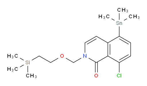 8-chloro-2-((2-(trimethylsilyl)ethoxy)methyl)-5-(trimethylstannyl)isoquinolin-1(2H)-one