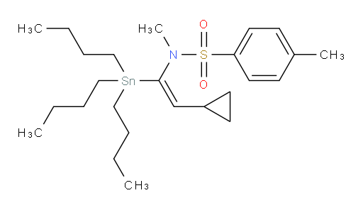 (E)-N-(2-环丙基-1-(三丁基锡基)乙烯基)-N,4-二甲基苯磺酰胺