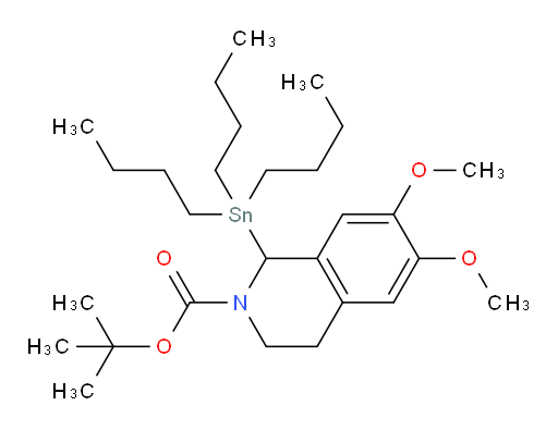 叔丁基 6,7-二甲氧基-1-(三丁基锡基)-3,4-二氢异喹啉-2(1H)-甲酸酯