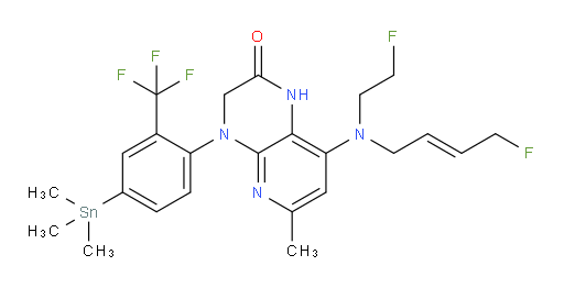(E)-8-((4-氟丁-2-烯-1-基)(2-氟乙基)氨基)-6-甲基-4-(2-(三氟甲基)-4-(三甲基锡基)苯基)-3,4-二氢吡啶并[2,3-b]吡嗪-2(1H)-酮