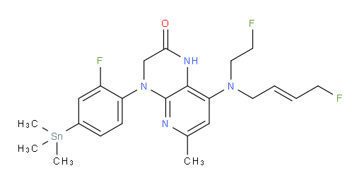 (E)-4-(2-氟-4-(三甲基锡基)苯基)-8-((4-氟丁-2-烯-1-基)(2-氟乙基)氨基)-6-甲基-3,4-二氢吡啶并[2,3-b]吡嗪-2(1H)-酮