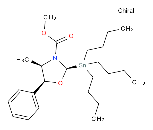 (2R,4R,5S)-甲基 4-甲基-5-苯基-2-(三丁基锡基)噁唑烷-3-甲酸酯