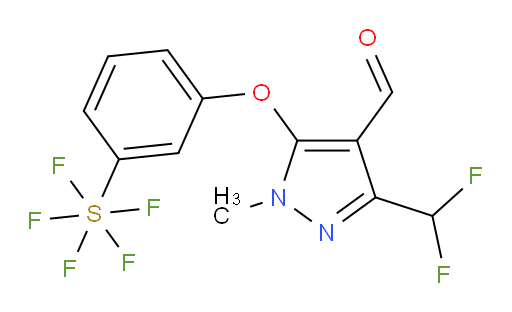 [3-[[3-(Difluoromethyl)-4-formyl-1-methyl-1H-pyrazol-5-yl]oxy]phenyl]sulfur pentafluoride