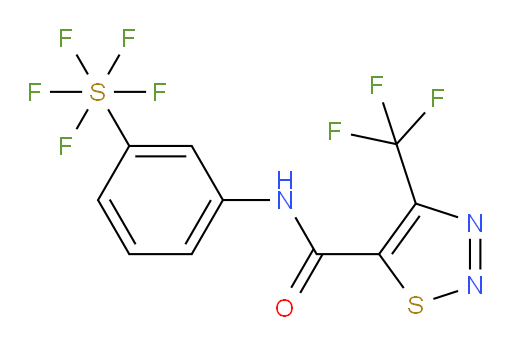 [3-[[[4-(trifluoromethyl)-1,2,3-thiadiazol-5-yl]carbonyl]amino]phenyl]sulfur pentafluoride