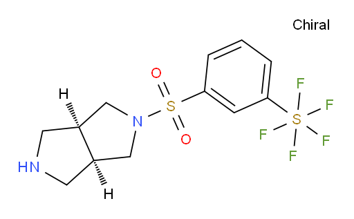 [3-[[(3aR,6aS)-hexahydropyrrolo[3,4-c]pyrrol-2(1H)-yl]sulfonyl]phenyl]sulfur pentafluoride