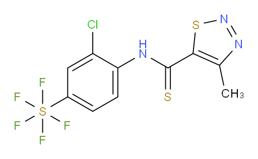 [3-Chloro-4-[[(4-methyl-1,2,3-thiadiazol-5-yl)thioxomethyl]amino]phenyl]sulfur pentafluoride