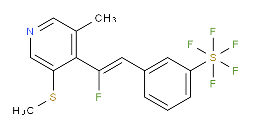 (Z)-3-(2-fluoro-2-(3-methyl-5-(methylthio)pyridin-4-yl)vinyl)(pentafluoromercapto)benzene