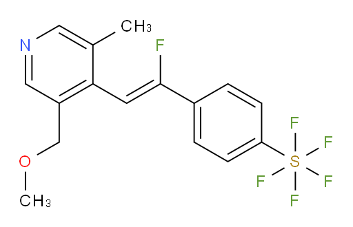 (Z)-4-(1-fluoro-2-(3-(methoxymethyl)-5-methylpyridin-4-yl)vinyl)(pentafluoromercapto)benzene