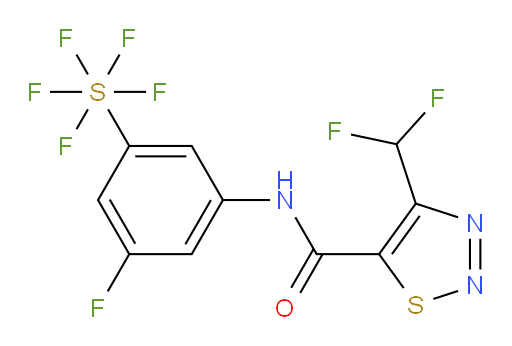 [3-[[[4-(Difluoromethyl)-1,2,3-thiadiazol-5-yl]carbonyl]amino]-5-fluorophenyl]sulfur pentafluoride