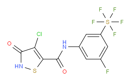 [3-[[(4-Chloro-2,3-dihydro-3-oxo-5-isothiazolyl)carbonyl]amino]-5-fluorophenyl]sulfur pentafluoride