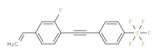 [4-[(4-ethenyl-2-fluorophenyl)ethynyl]phenyl]sulfur pentafluoride