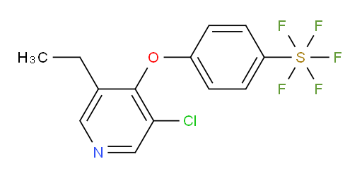 4-((3-chloro-5-ethylpyridin-4-yl)oxy)(pentafluoromercapto)benzene