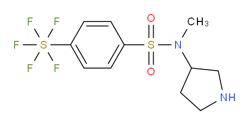 [4-[(methyl-3-pyrrolidinylamino)sulfonyl]phenyl]sulfur pentafluoride