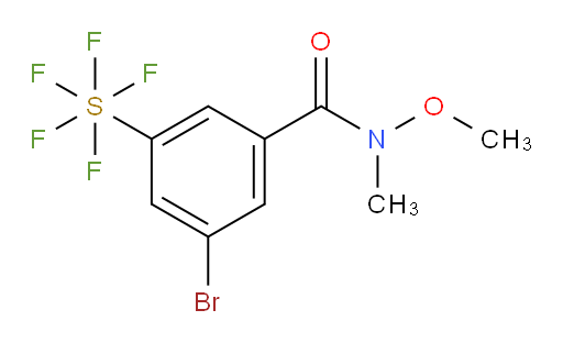 [3-Bromo-5-[(methoxymethylamino)carbonyl]phenyl]sulfur pentafluoride