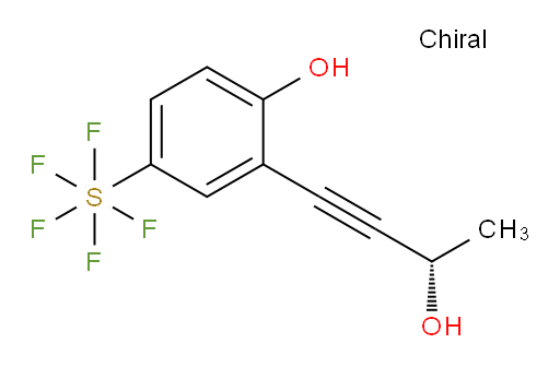 (S)-2-(3-hydroxybut-1-yn-1-yl)-4-(pentafluoromercapto)phenol