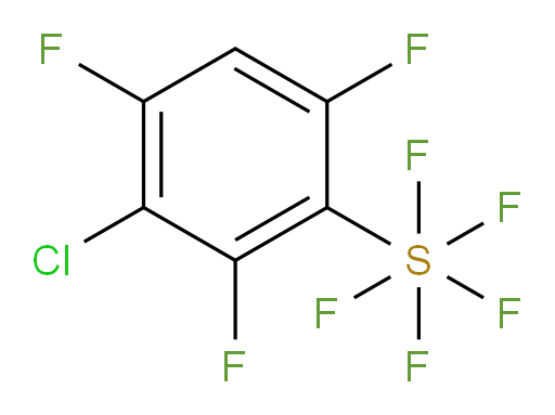 (3-Chloro-2,4,6-trifluorophenyl)sulfur pentafluoride