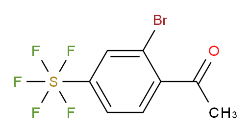 (4-Acetyl-3-bromophenyl)sulfur pentafluoride