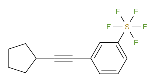 3-(cyclopentylethynyl)(pentafluoromercapto)benzene