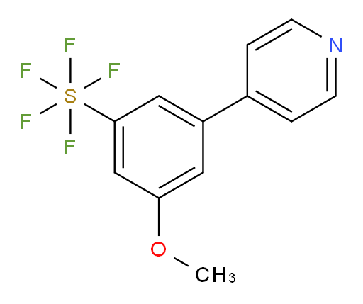 [5-methoxy-4-(4-pyridinyl)phenyl]sulfur pentafluoride