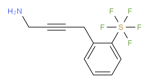 2-(4-aminobut-2-yn-1-yl)(pentafluoromercapto)benzene