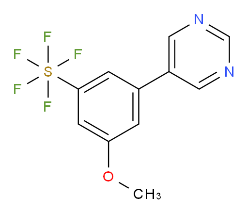 [5-methoxy-4-(5-pyrimidinyl)phenyl]sulfur pentafluoride