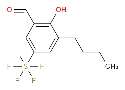 (3-butyl-5-formyl-4-hydroxyphenyl)sulfur pentafluoride