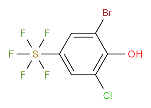 (3-bromo-5-chloro-4-hydroxyphenyl)sulfur pentafluoride