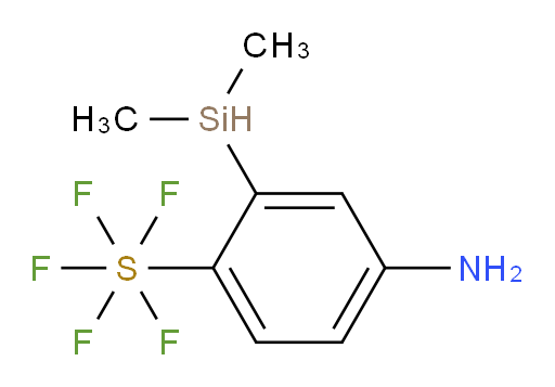 4-amino-2-(dimethylsilyl)(pentafluoromercapto)benzene