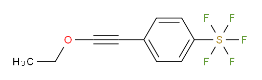 4-(ethoxyethynyl)(pentafluoromercapto)benzene