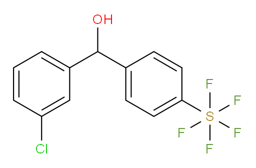 (3-chlorophenyl)(4-(pentafluoromercapto)phenyl)methanol