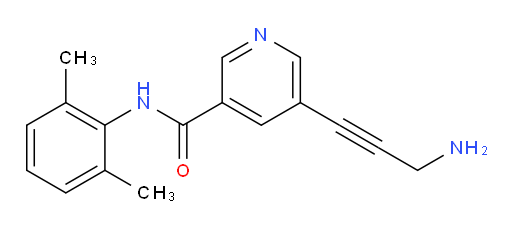 5-(3-aminoprop-1-yn-1-yl)-N-(2,6-dimethylphenyl)nicotinamide
