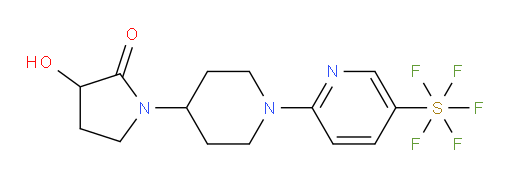 3-hydroxy-1-(1-(5-(pentafluoromercapto)pyridin-2-yl)piperidin-4-yl)pyrrolidin-2-one