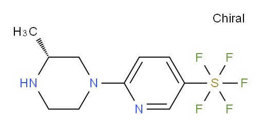 (R)-6-(3-methylpiperazin-1-yl)pyridine-3-ylsulfur pentafluoride