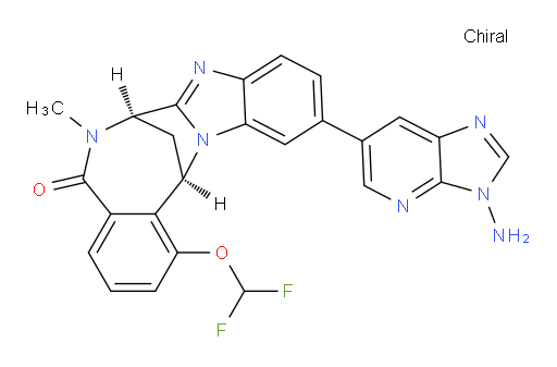(7R,14R)-11-(3-amino-3H-imidazo[4,5-b]pyridin-6-yl)-1-(difluoromethoxy)-6,7-dihydro-6-methyl-7,14-Methanobenzimidazo[1,2-b][2,5]benzodiazocin-5(14H)--one