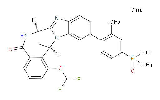 (7R,14R)-1-(difluoromethoxy)-11-[4-(dimethylphosphinyl)-2-methylphenyl]-6,7-dihydro-7,14-Methanobenzimidazo[1,2-b][2,5]benzodiazocin-5(14H)--one
