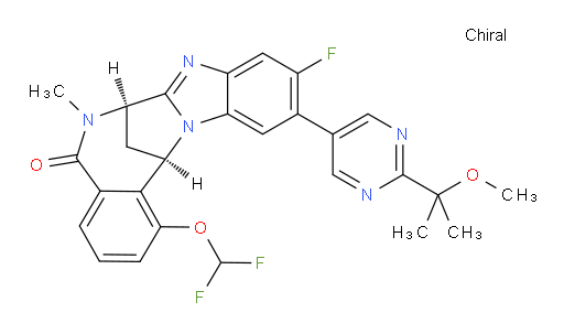 (7R,14R)-1-(difluoromethoxy)-10-fluoro-6,7-dihydro-11-[2-(1-methoxy-1-methylethyl)-pyrimidin-5-yl]-6-methyl-7,14-Methanobenzimidazo[1,2-b][2,5]benzodiazocin-5(14H)--one