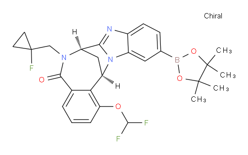 (7R,14R)-1-(difluoromethoxy)-6-((1-fluorocyclopropyl)methyl)-11-(4,4,5,5-tetramethyl-1,3,2-dioxaborolan-2-yl)-6,7-dihydro-7,14-methanobenzo[f]benzo[4,5]imidazo[1,2-a][1,4]diazocin-5(14H)-one