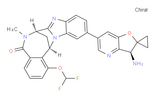 (7R,14R)-11-((S)-3'-amino-3'H-spiro[cyclopropane-1,2'-furo[3,2-b]pyridin]-6'-yl)-1-(difluoromethoxy)-6-methyl-6,7-dihydro-7,14-methanobenzo[f]benzo[4,5]imidazo[1,2-a][1,4]diazocin-5(14H)-one