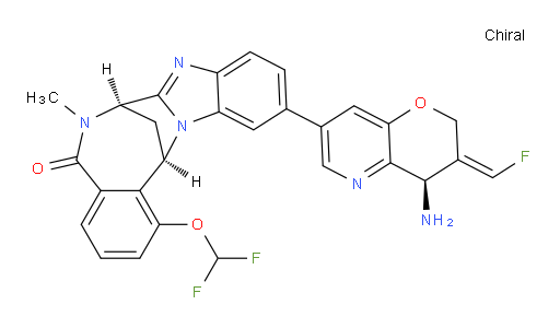 (7R,14R)-11-((R,Z)-4-amino-3-(fluoromethylene)-3,4-dihydro-2H-pyrano[3,2-b]pyridin-7-yl)-1-(difluoromethoxy)-6-methyl-6,7-dihydro-7,14-methanobenzo[f]benzo[4,5]imidazo[1,2-a][1,4]diazocin-5(14H)-one