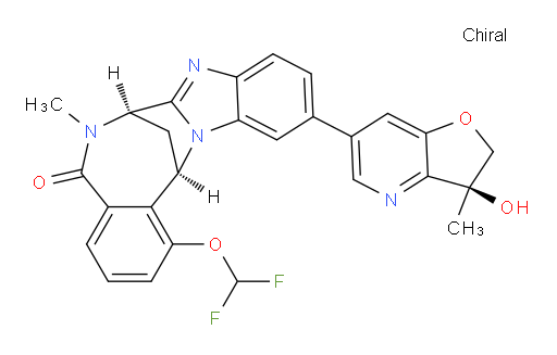 (7R,14R)-1-(difluoromethoxy)-11-((S)-3-hydroxy-3-methyl-2,3-dihydrofuro[3,2-b]pyridin-6-yl)-6-methyl-6,7-dihydro-7,14-methanobenzo[f]benzo[4,5]imidazo[1,2-a][1,4]diazocin-5(14H)-one